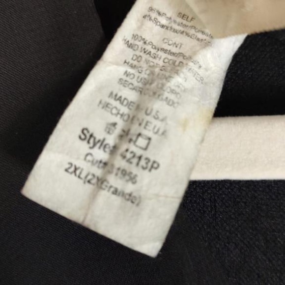 Find me plus 2X dressy jumpsuit Woman’s sheer overlay on top sewn in. - Picture 6 of 15